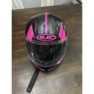 HJC Dot Pink & Black Youth's Large, Women's Small Racing Helmet